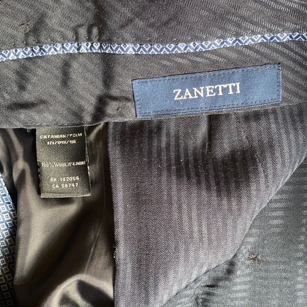 Zanetti Blue Window Pane Suit - Picture 11 of 16